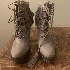 (Brian Atwood) Platform Tassel Boots